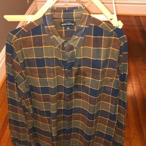 Green and brown flannel